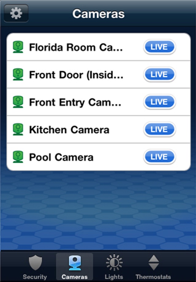 ADT Pulse on iPhone: live cameras